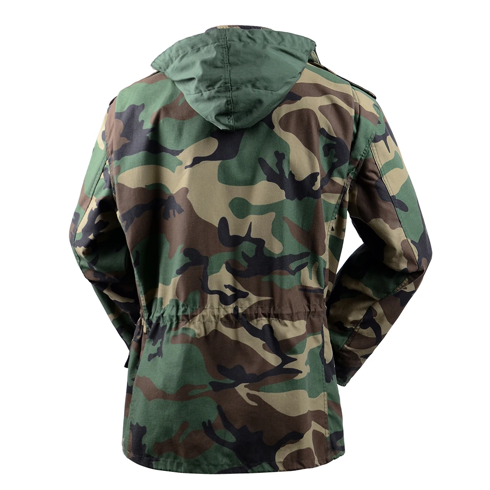 Tactical Camouflage Jacket US Dark Blue Outwear Jacket With Hood Parkas