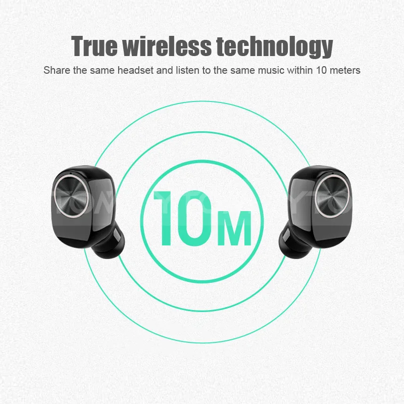High Quality Wireless Earphone, Tws in ear Headphone With Charging Box Microphone V5.0 Wireless Earbuds