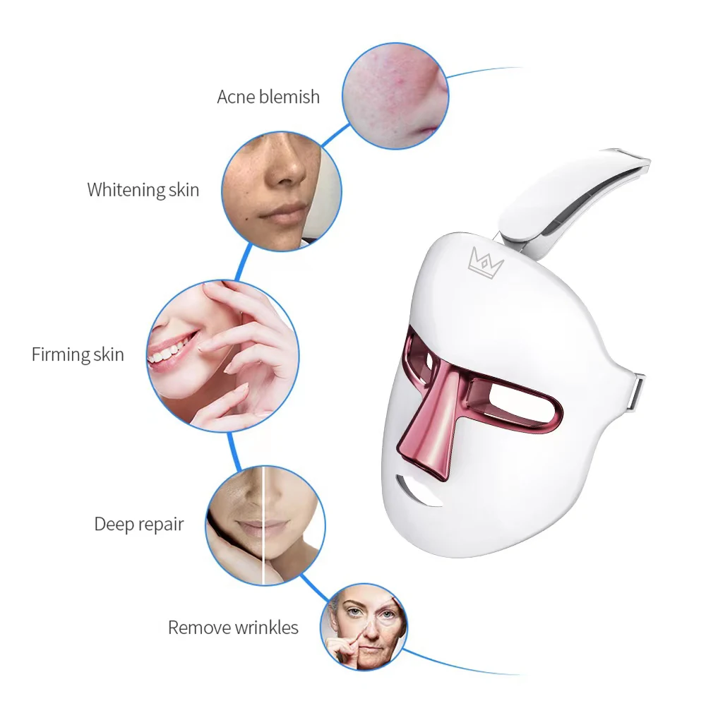 Led mask phton light facial led light face mask 7 colors