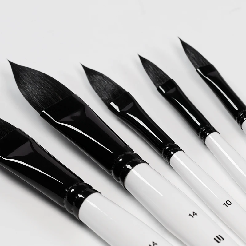 Professional Oil Acrylic Artist Painting Brushes Gouache Watercolor Paint Brush Set OEM Customized For Art Painting