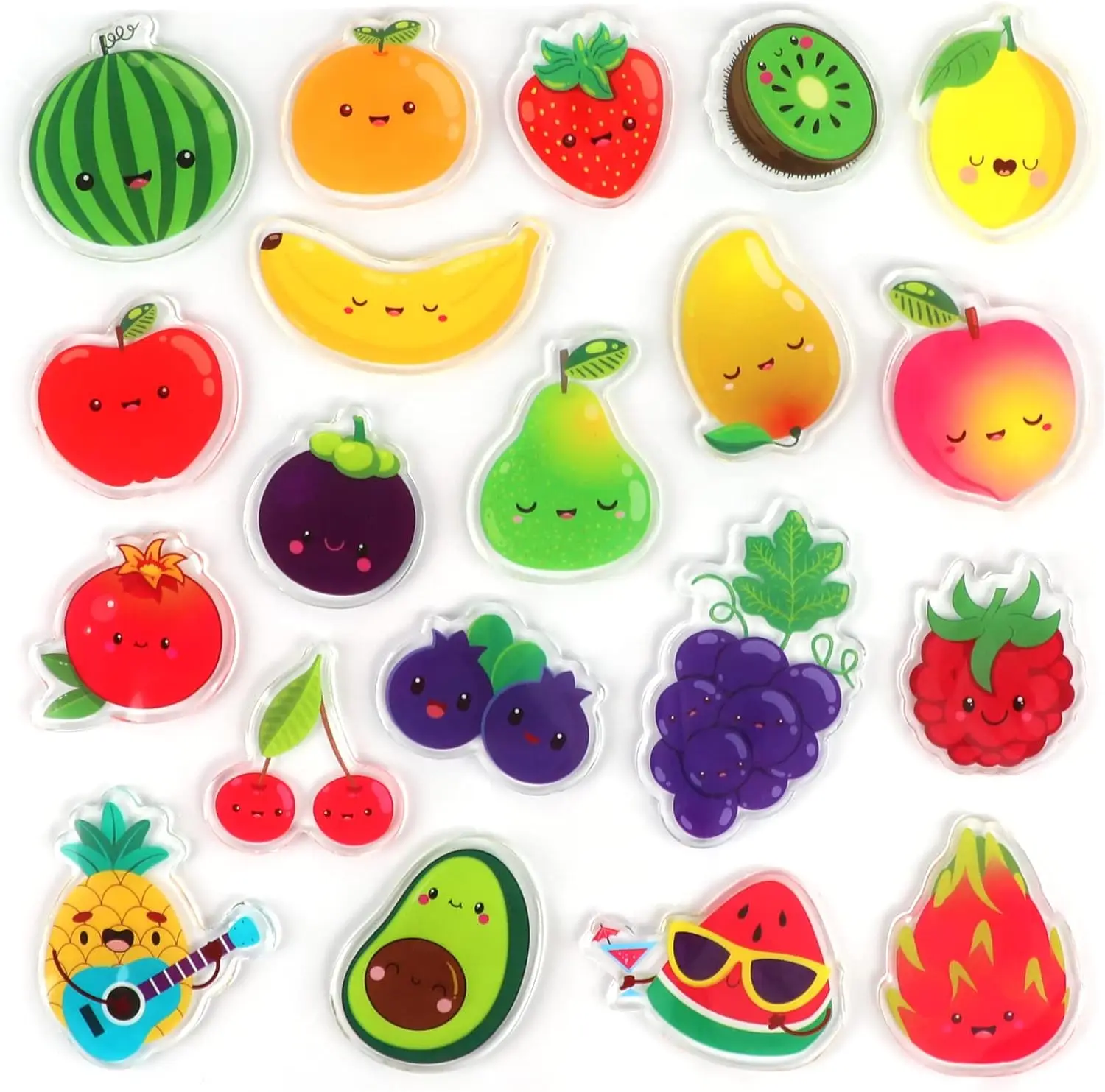 Vegetable and Fruit Supermarket Cashier Desk Toy Windows Gel Clings Paste Sheet Decoration Supermarket
