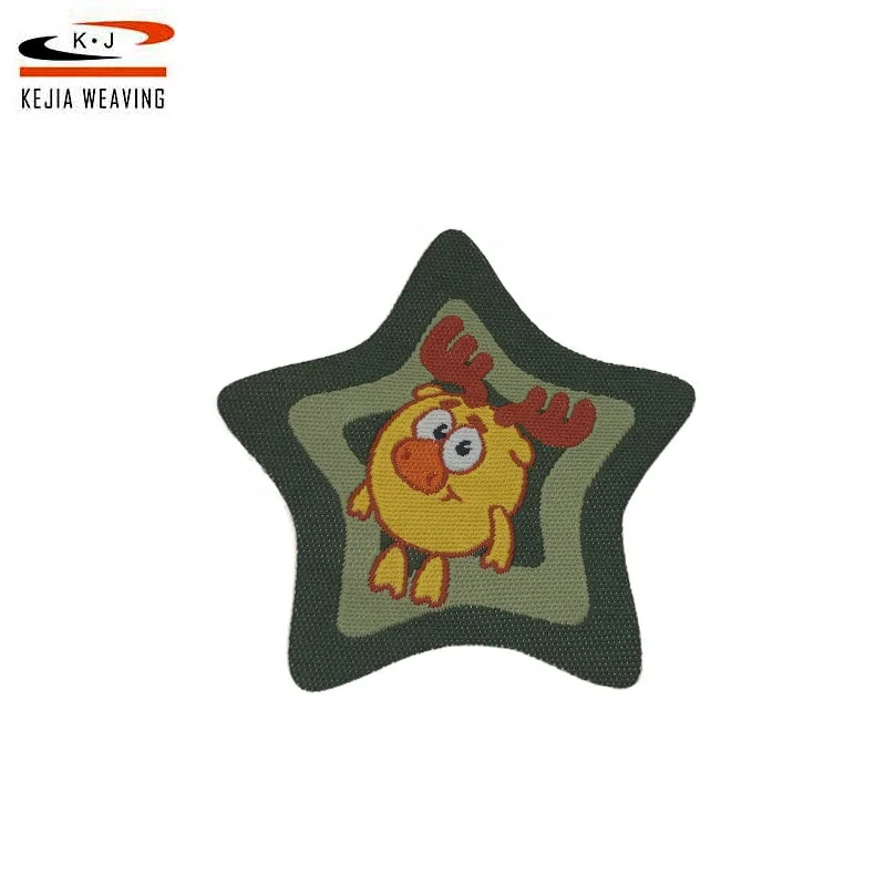 China Patches Manufacturer Custom Complicated Design Embroidered Woven Patch