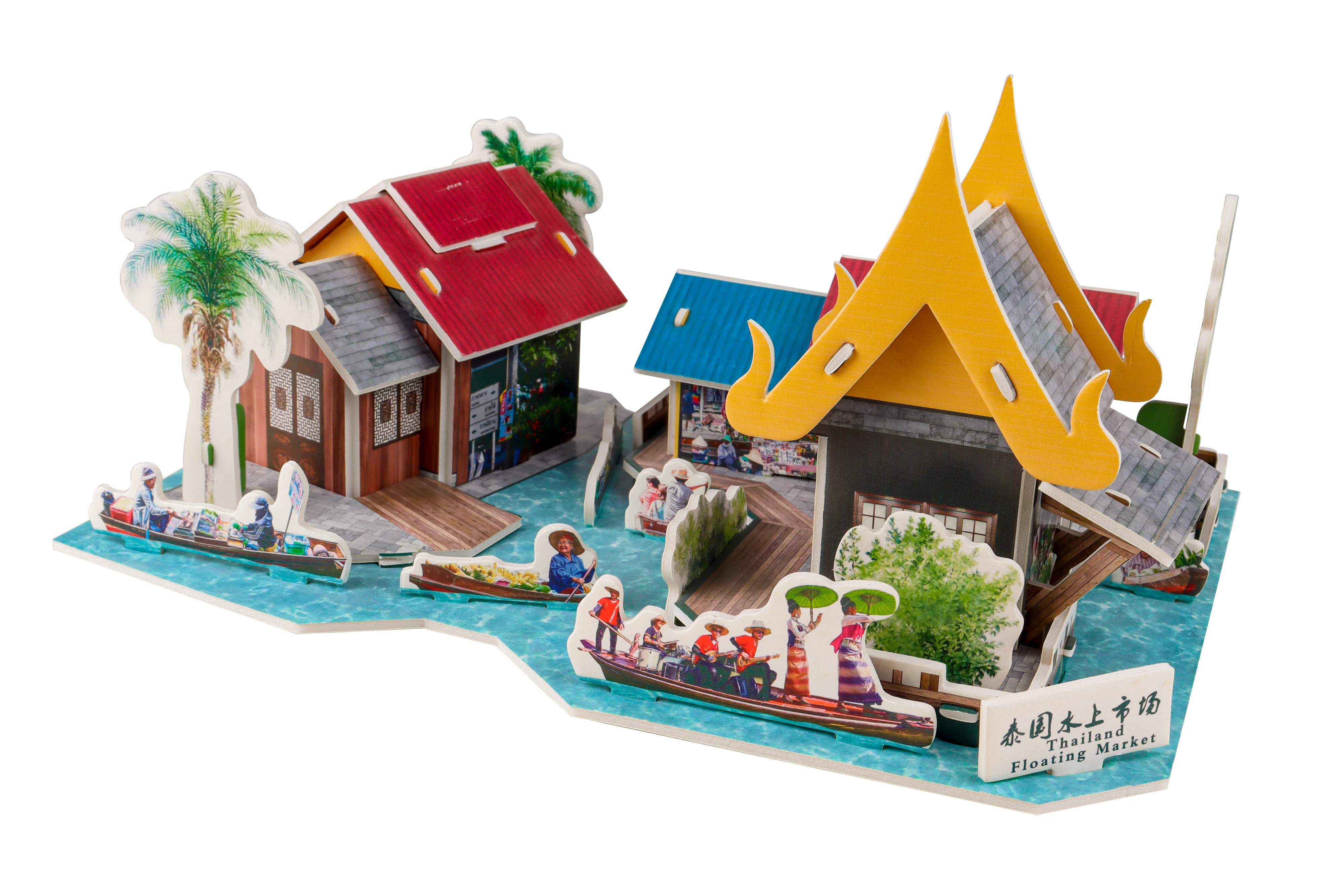 Cheap DIY 3D Asia Japanese / India/ Malaysia/ Thailand Souvenir Gifts Puzzle Toys For Kids