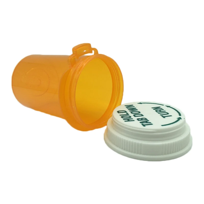 Bottle Manufacturers Pharmacy Containers Child Resistant Reversible Cap Vials Pill Bottles Customize Prescription Plastic