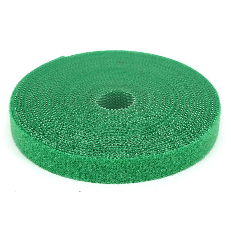 Premium-Quality Eco-Friendly plastic injection Black 10mm 25yards back to back adjustable reusable Hook and Loop Cable Tie