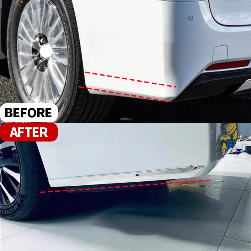 Automotive stainless steel OEM for 2024 Toyota Alphard chrome rear corner lower trim strips