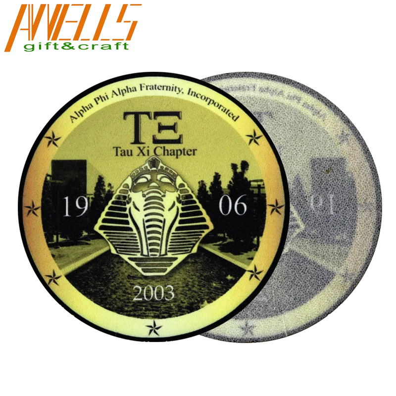 Wholesale Customized Logo Digital Polyester Sublimation Heat Transfer Embroidered Patches