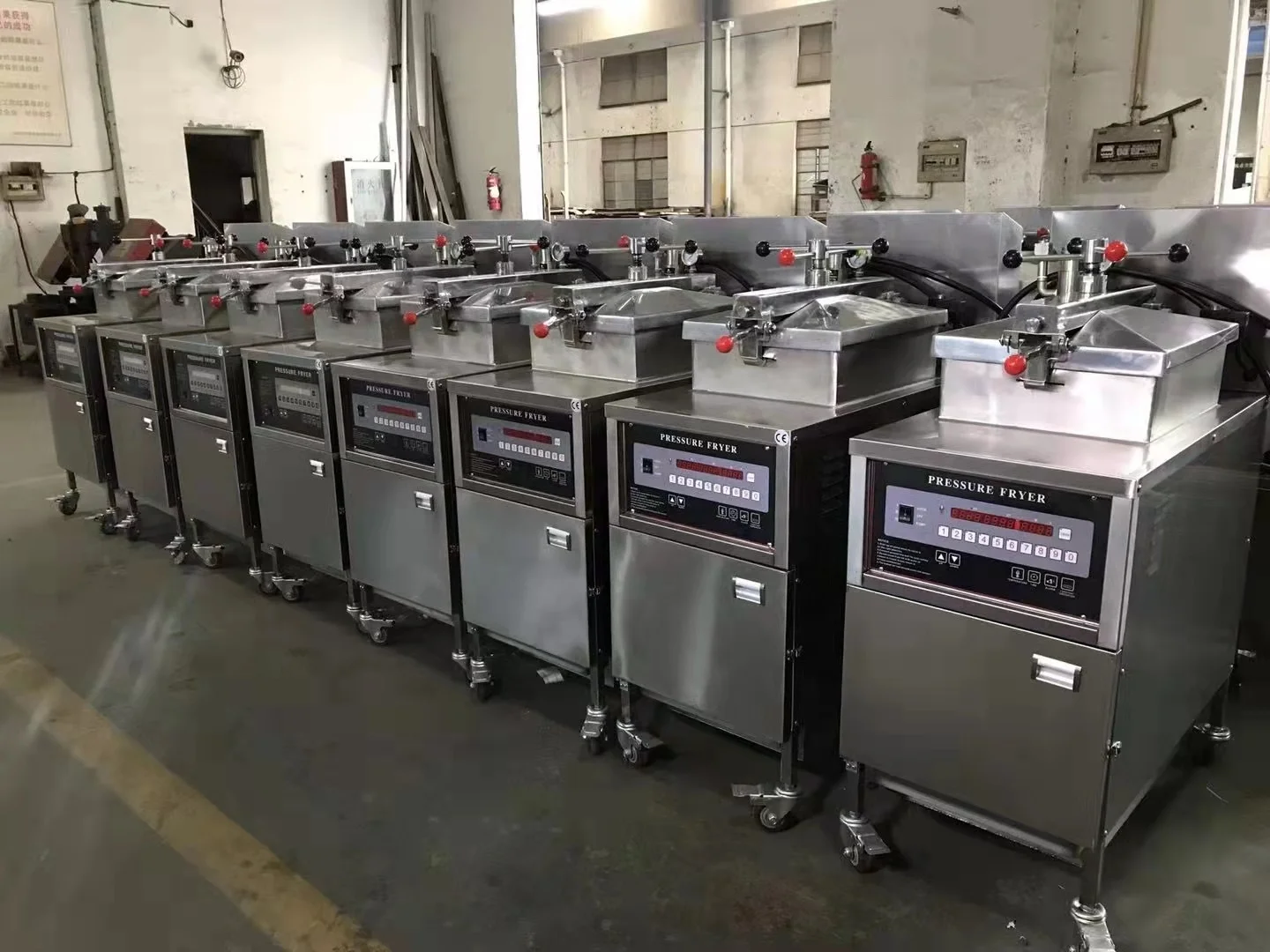 Fast food equipment Commercial kfc chicken deep fryer with automatic basket lift