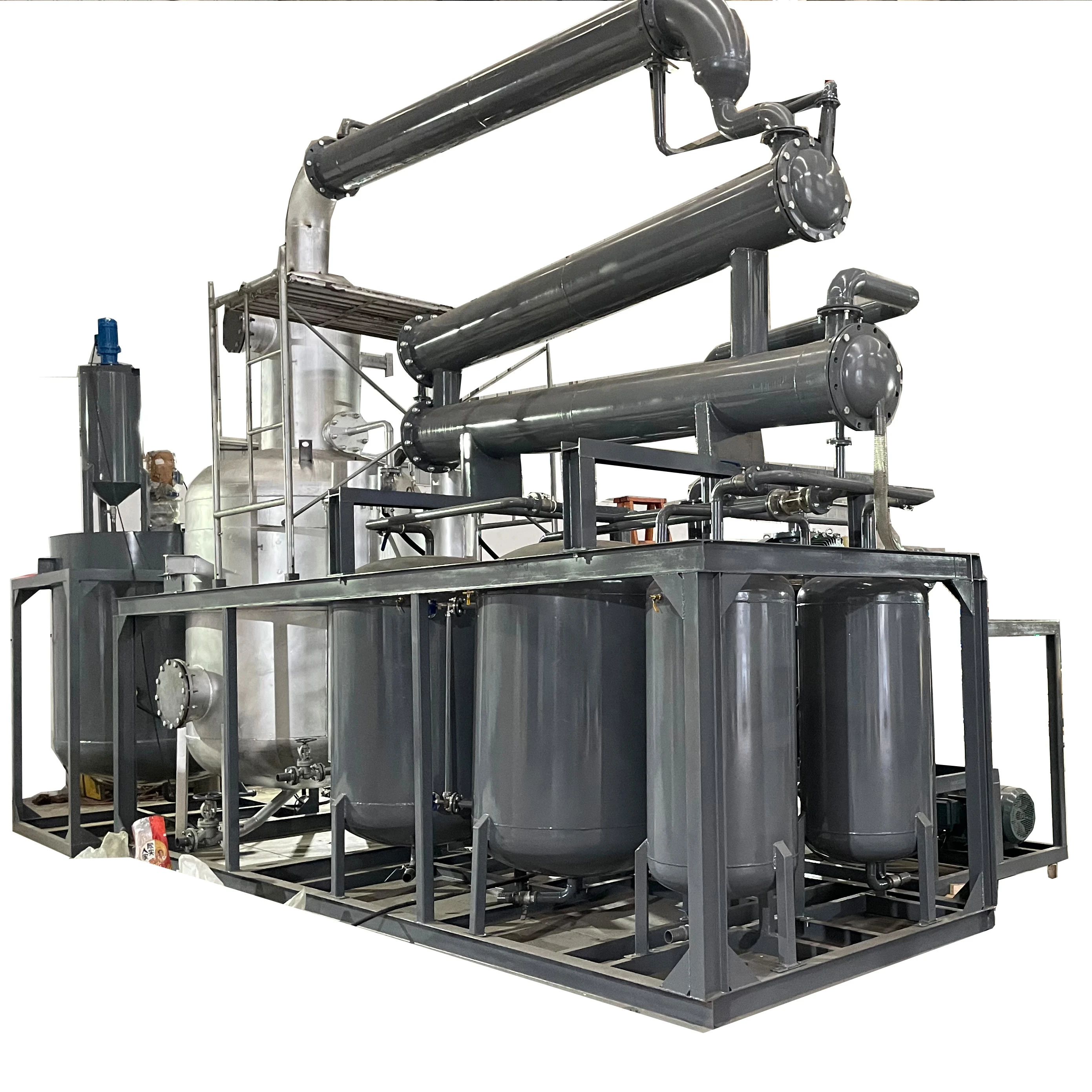 Clean Yellow Base Oil Make New Lube Engine Oil Waste Black Car Oil Recycling Machine