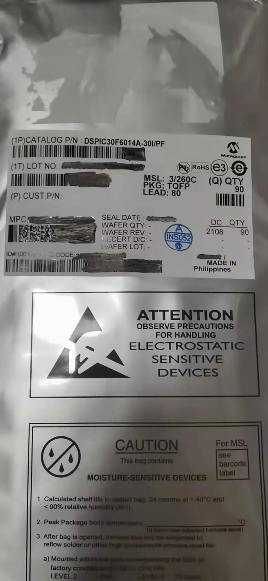 TS80C51RD2-LIB (Electronic components IC chip)