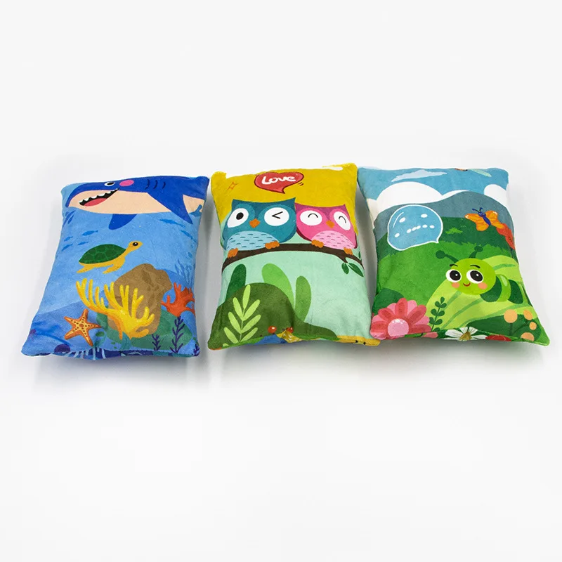 Customize Teasing Cat Teeth-Grinding Toys Pet Plush Pillow Catnip Bag Cat Toy Mouse Printed