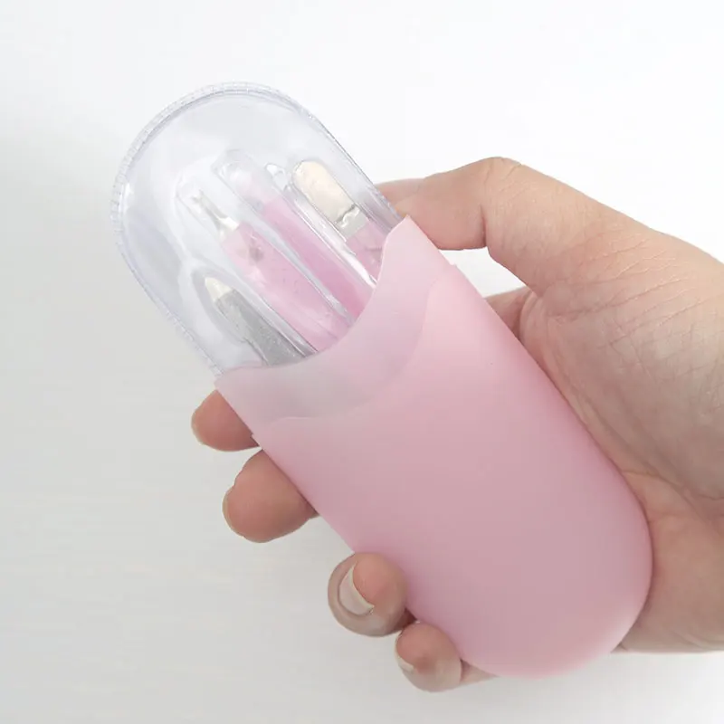 New Arrivals Stainless Steel Manicure Set Nail Clipper Set 6 In 1 Nail File Swing Out Nail Clipper