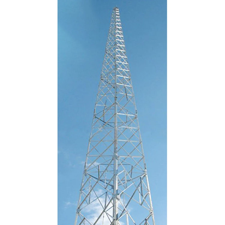 3-leg Hot Dip Galvanized Metal Tv Bts Station Antenna Steel Cell Tower