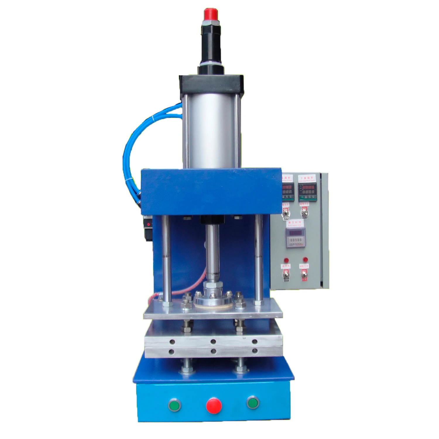 Подача горячей пресс-Desktop Пневматические горячий пресс-вверх и вниз двойной температура постоянная Малый горячего прессования