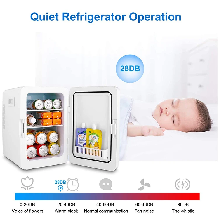 Modern single door household room cooler mini fridge with digital thermostat display