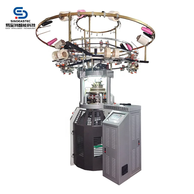 Electronic Double Jersey Full Jacquard Hair Band Knee Support Circular Knitting Machine