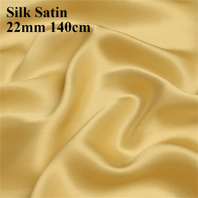 100% silk 22mm 6A grade 140cm width mulberry silk fabric satin silk fabric for evening bags