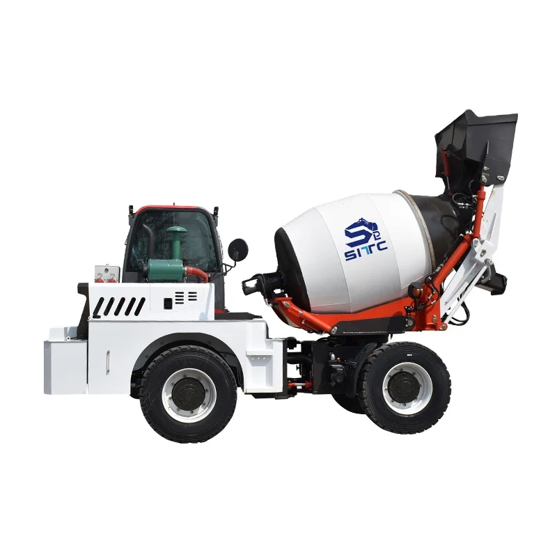 Chinese Factory Sale New Automatic Weighing Mobile Self-Loading Concrete Mixer Truck Self-Loading Rough Terrain Concrete Mixer