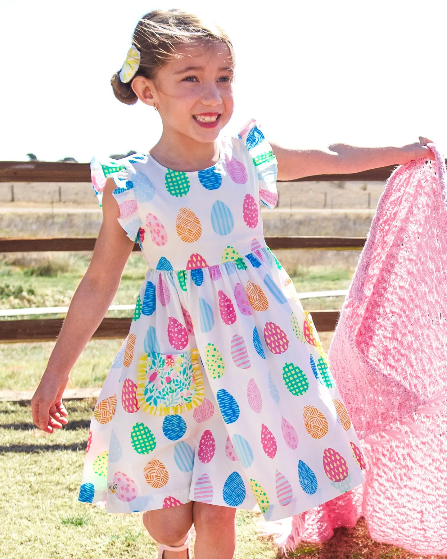 Summer new fashion Soft Bamboo Viscose baby Girl Ruffled Cap Sleeve Twirl Dress