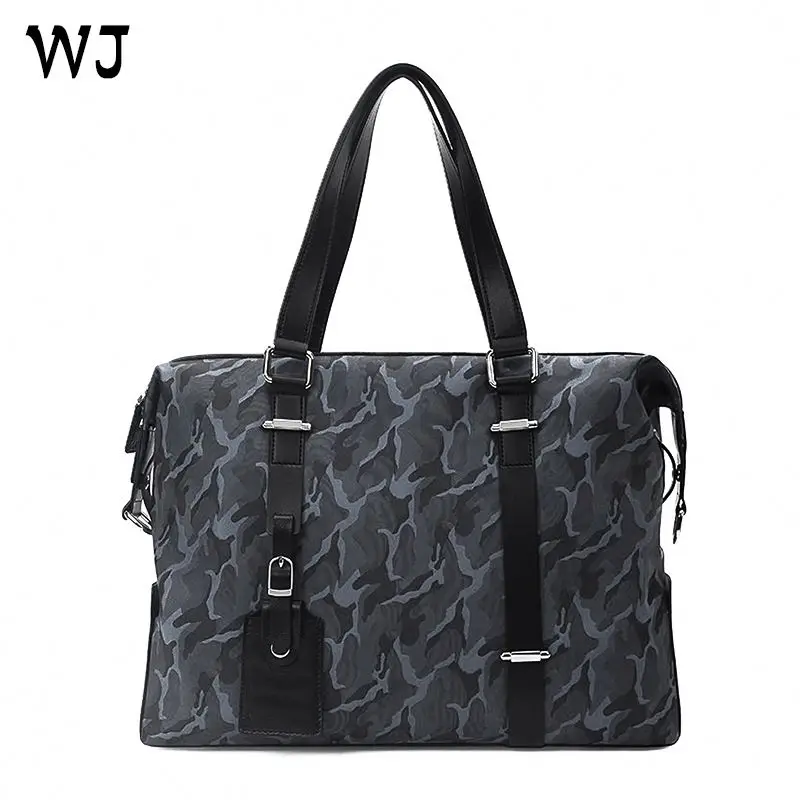 Korea Style Hotest High End Quality Genuine Top Grain Leather Wholesale OEM Custom Male Tote Bag Leather Handbag