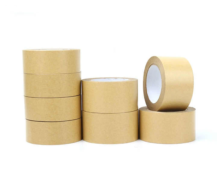 Amazon custom shipping biodegradable Eco friendly reinforced gum kraft paper packing tape