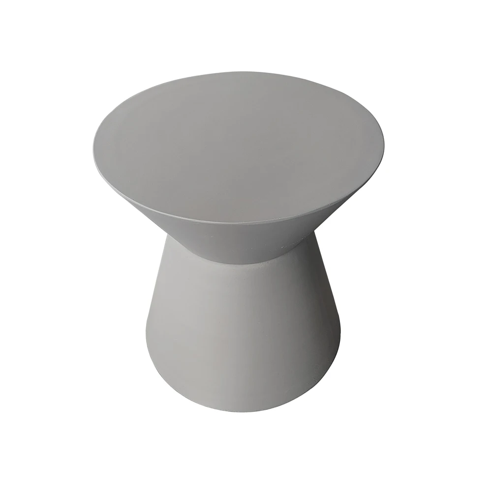 Factory new design creative living room bedroom small round table made of fiber clay