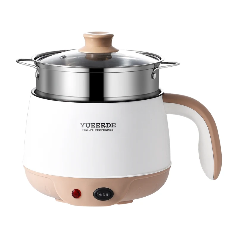 Yuedisi Multi-Function 1.5L Electric Cooking Pot Non-Stick Hot Pot Electric Skillet Cooking For Dormitory
