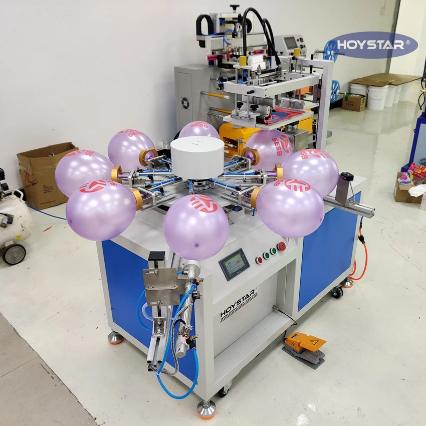 Automatic Single Color Screen Printing Machine For Print Latex Balloons