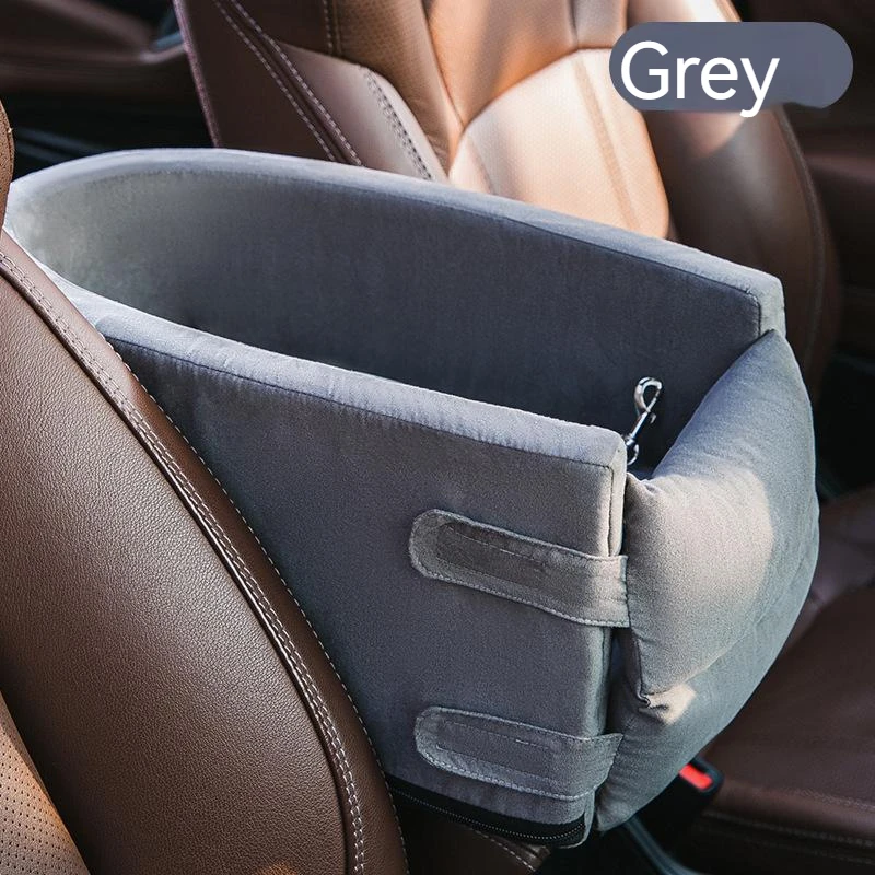 Dog Travel Console Car Seat for Small Dogs Cats Safety Car Pet Booster Seat