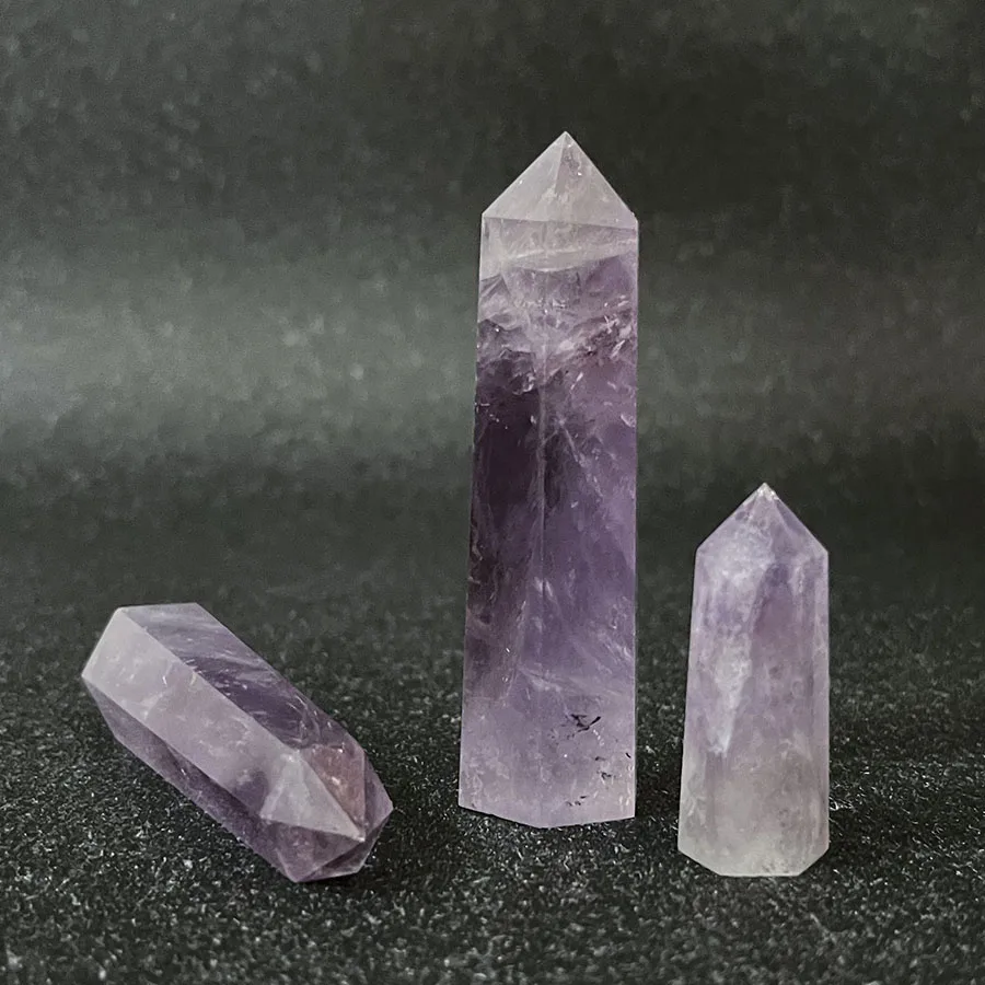 Brazilian Amethyst Prism Amethyst Raw Stone Polishing Amethyst Column Manufacturer Straight Delivery