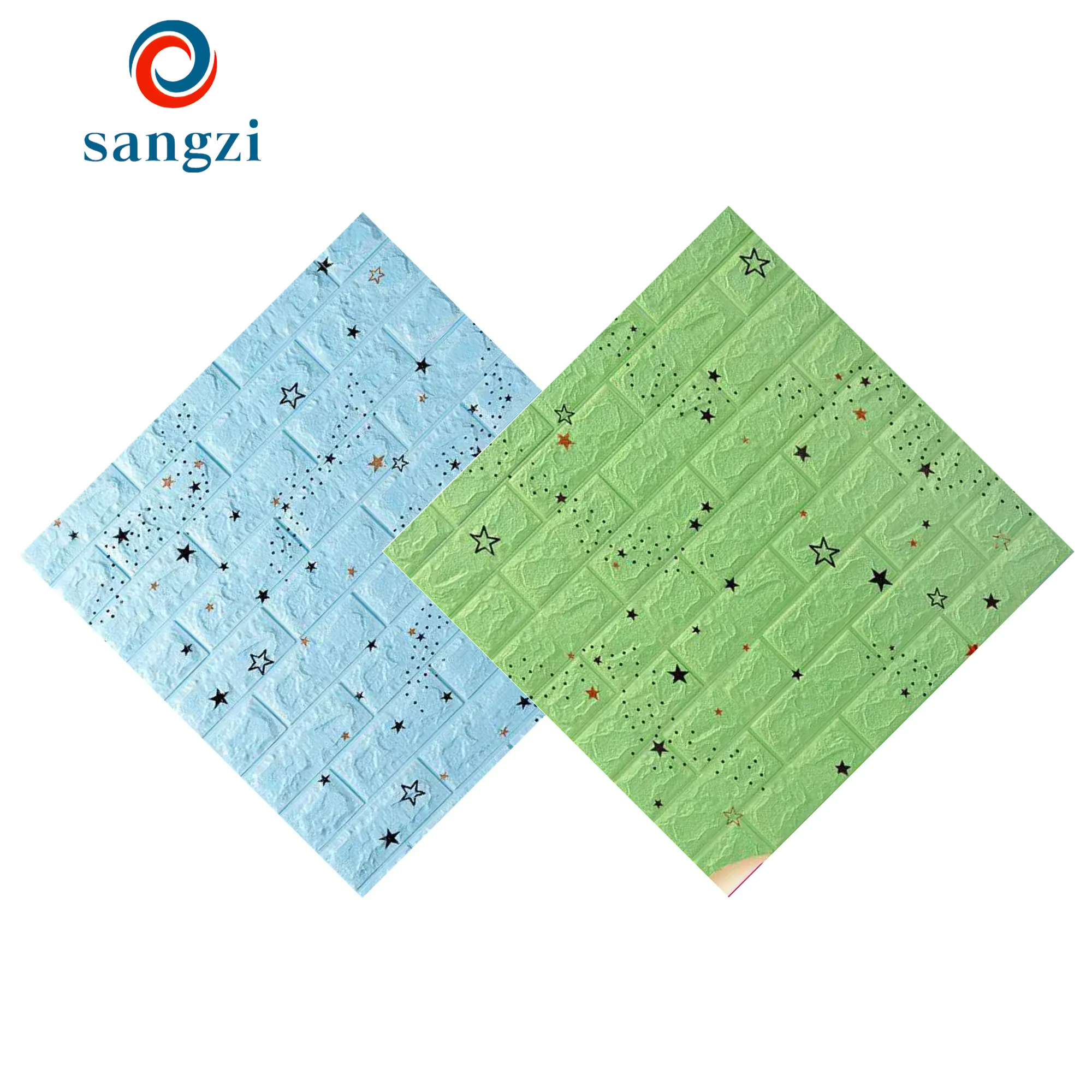  ПВХ доска Xpe огнеупорная звукоизоляция 3D настенные наклейки тиснение печать обои