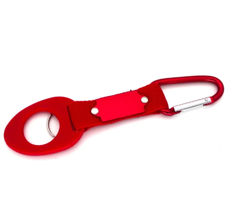 Hot Sale Aluminum Carabiner Clip OutDoor Rock Climbing Fastening Hook Hiking Mountaineering Carabiner With Water Bottle Holder