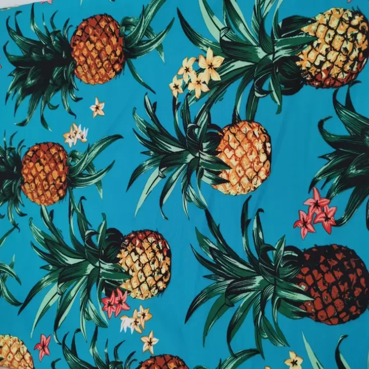 RPET China Wholesale 100% Recycled Polyester Twill Microfiber Peach Skin Recycled Swimwear Fabric Printed For Beach Shorts