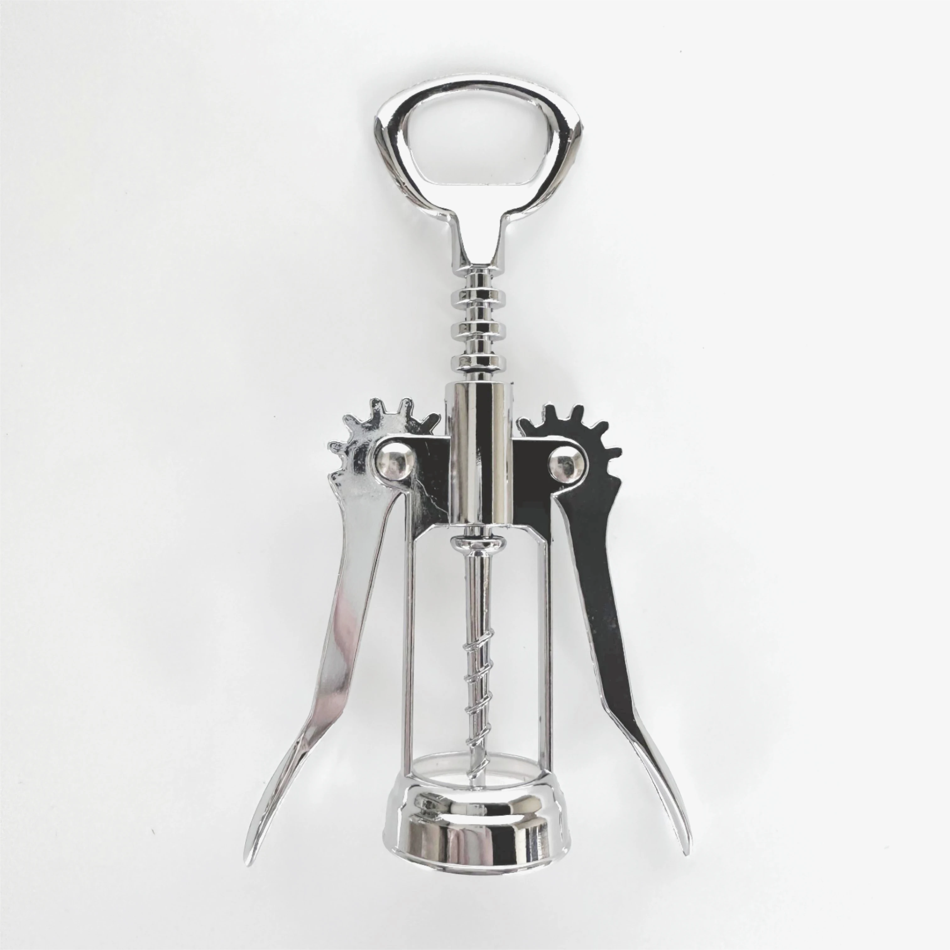 Promotional custom bottle opener metal stainless steel portable red wine opener corkscrew for bar
