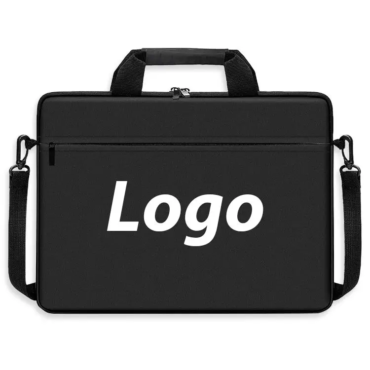 Promotional Custom Logo Shoulder Covers Laptop Sleeve Bag Briefcase Computer Business Laptop Messenger Bag for Men and Women