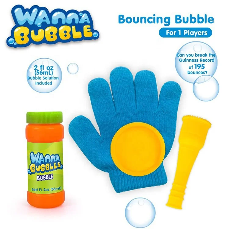 Kids summer outdoor game juggle toys blowing bubbles magic soap bubble set