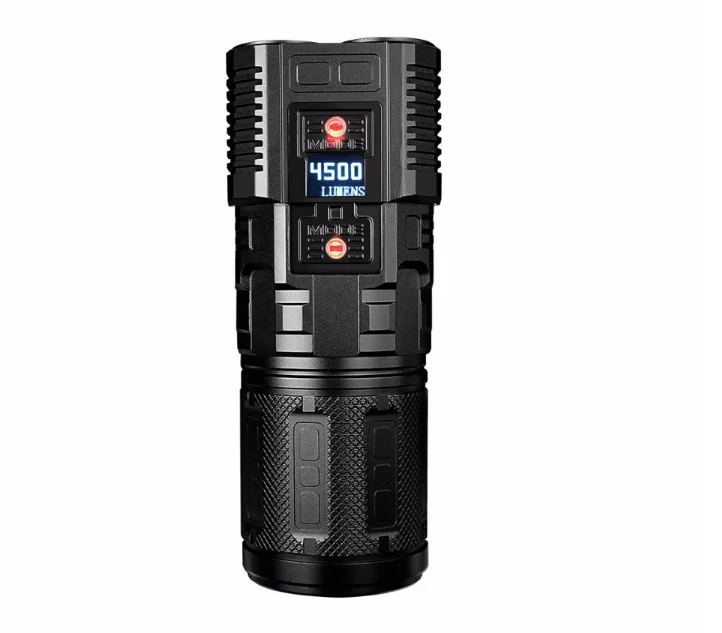 Rechargeable Flashlight IMALENT DDT40 4Cree XM L2 LED Intelligence Touch Led Tactical Flashlight with Multi-functional 4200 lm