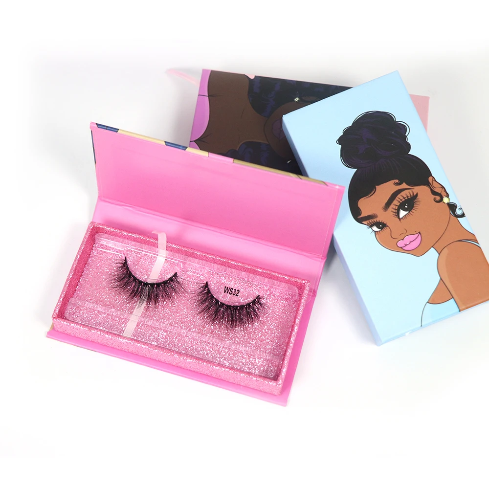 Luxury Synthetic Eyelash Silk Eyelash Lashes Natural Private Label 3d Wholesale Faux Mink Fast Delivery Qingdao Hand Made