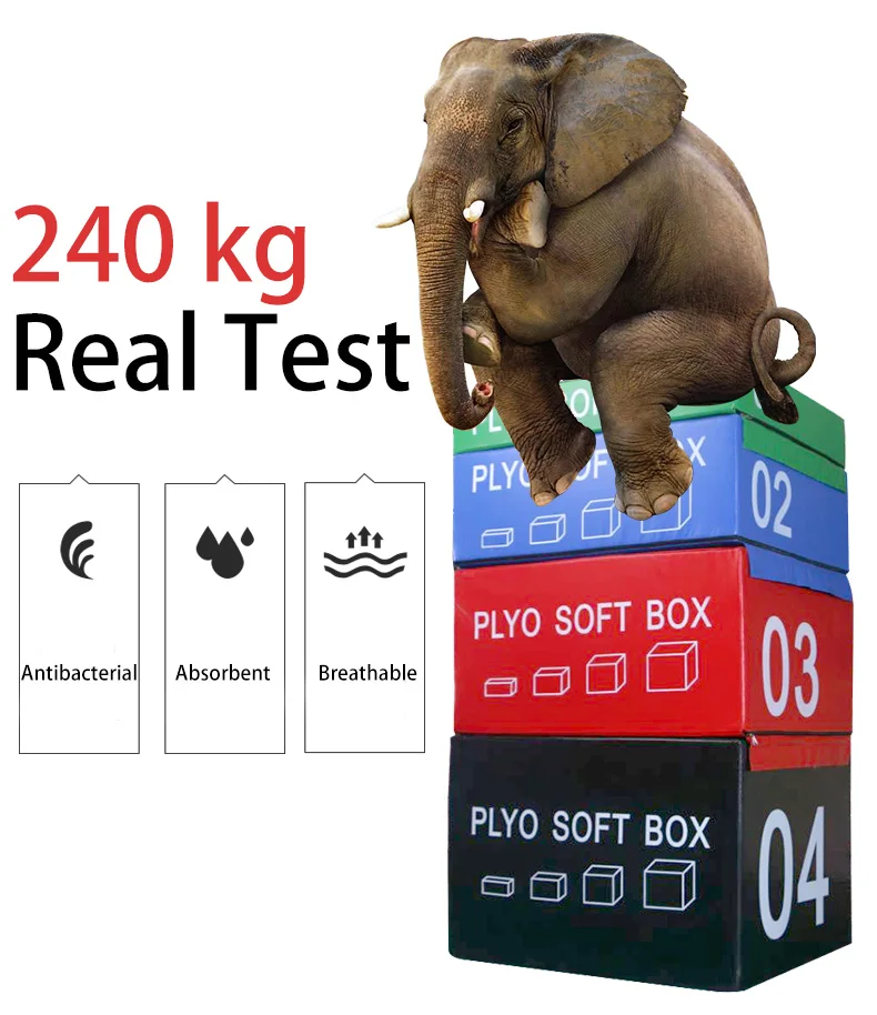 Wholesale Custom LOGO Foam Soft Plyo jump Box 4 in 1 for Jump Exercise Training