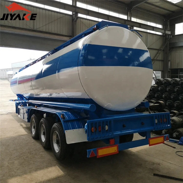 JIYAKE new design 3-axles Lpg Fuel Tank  Truck Semi Trailer for gas transport