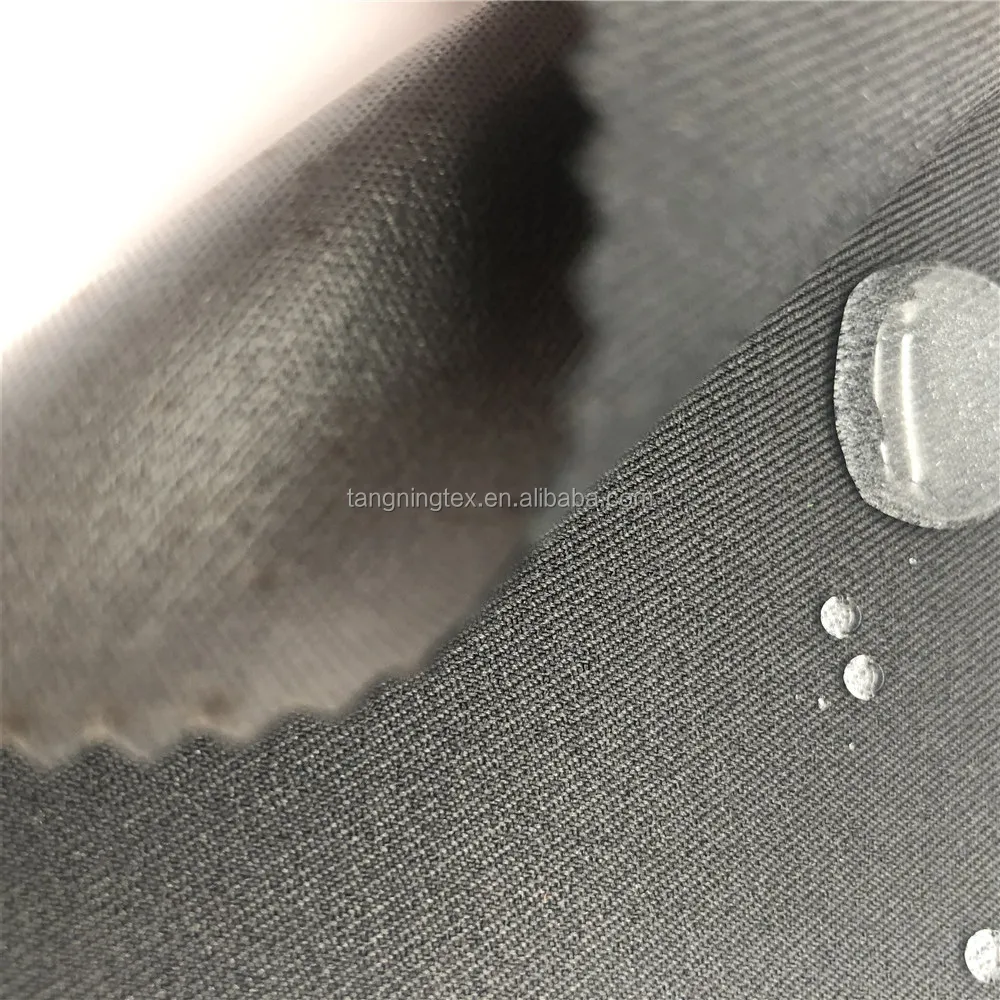 
 150D спандекс 4 подъездных путей, Стретч свил эпонж ламинирования с мембраной TPU 100% полиэфирная ткань для одежды  