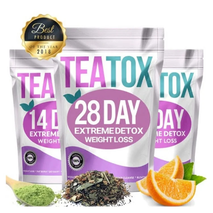 28 дней Teatox очищения активизирует сжигание жира живота плоский животик чай для похудения потеря веса