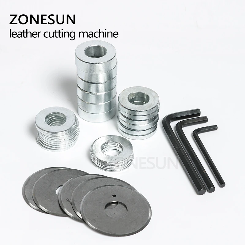  ZONESUN V04 Leather Strip Belt Strap Cutting Machine with Edge Folding Tool Handmade