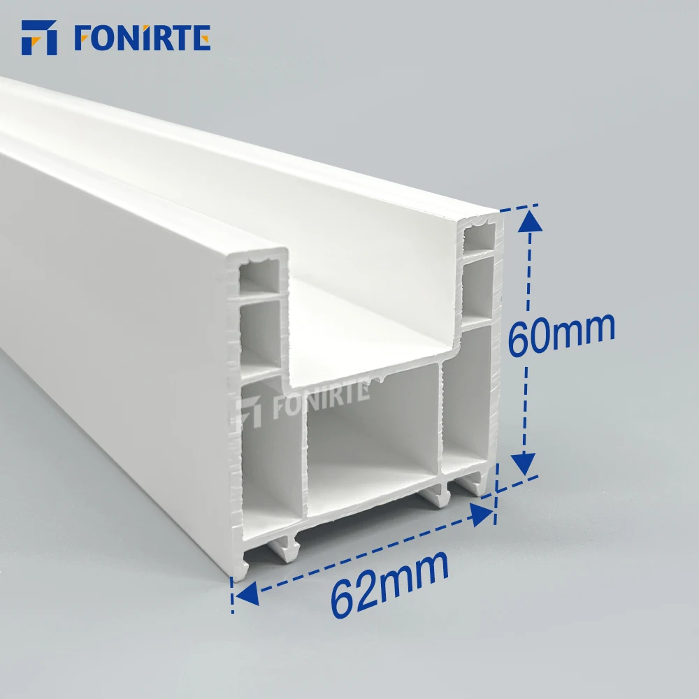 60mm sliding white white pvc upvc profile