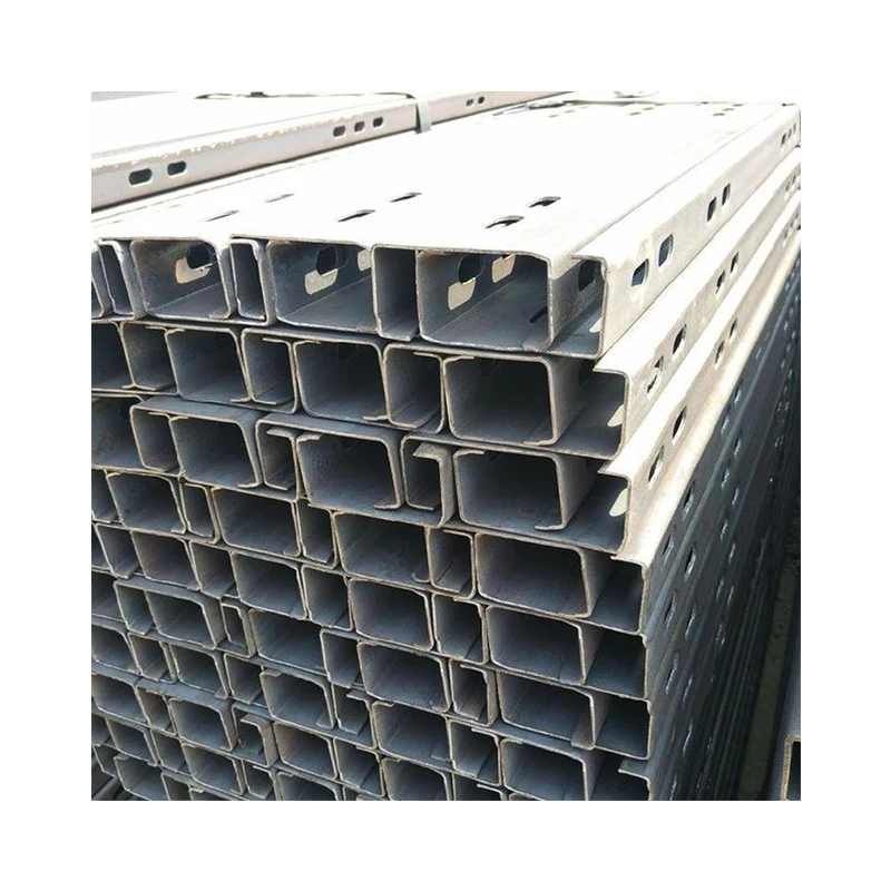 New Products new arrival competitive price u channel struts c-channel black slotted strut pre-galvanized strut channel