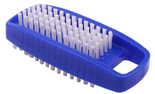 2020 new arrivals double sided custom hand brush with hang hole grip handle for nail drill and dust remover kitchen TPR rubber