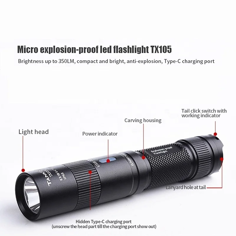  Tank007 USB аккумуляторная Дальний свет IP68 фары фара 18650 взрывозащищенный водонепроницаемый налобный фонарь изготовленный на заказ