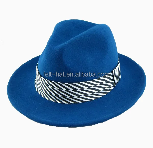 High quality Wool felt fedora hat