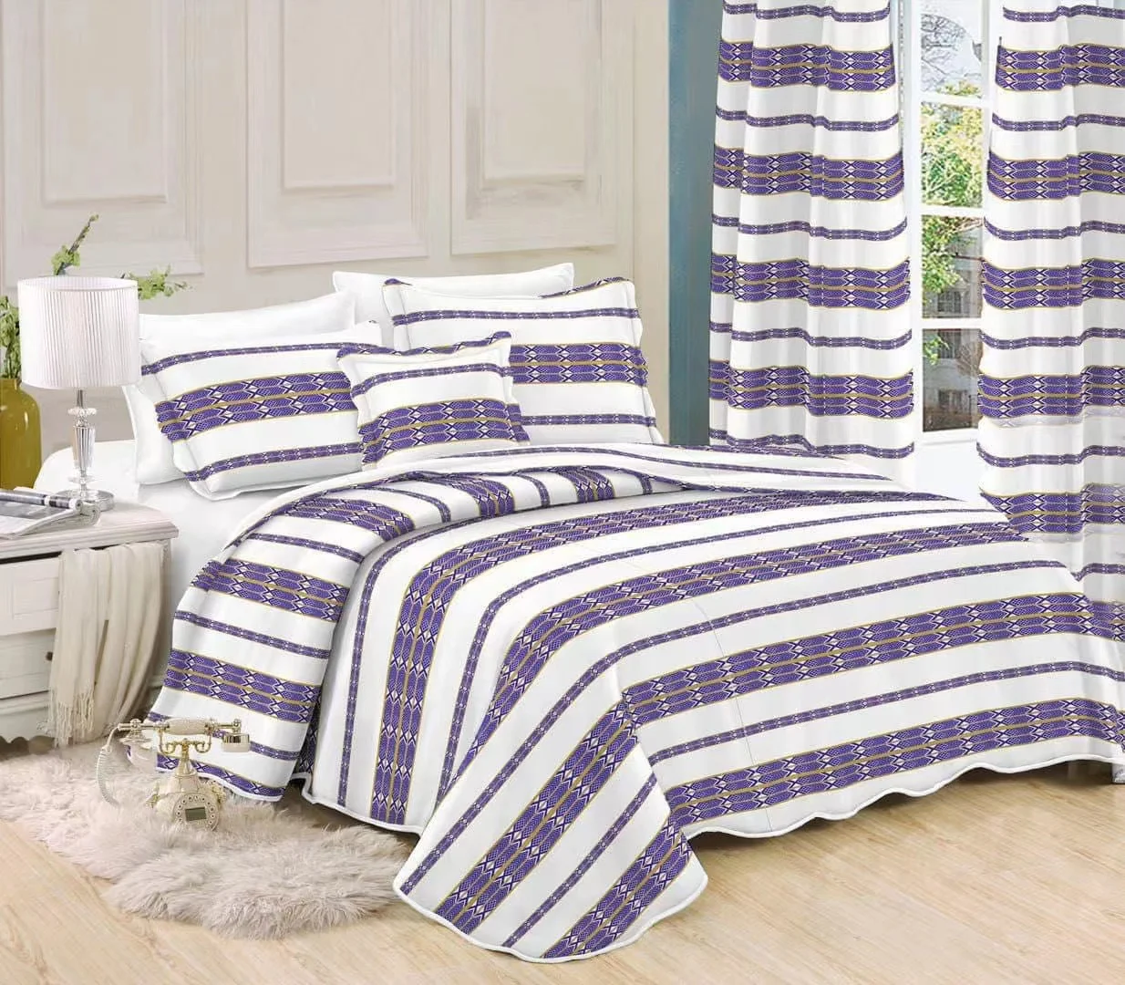 2022 Custom made Ethiopian Eritrean culture saba tilet edition 4pcs quilt cover pillow case