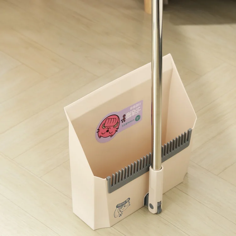 Rotating Head Broom Household Broom and Dustpan Cleaning Set Floor Upright Standing Cleaning Tools